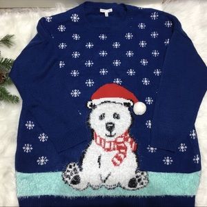 Notations Ugly Christmas Sweater Polar Bear 2X